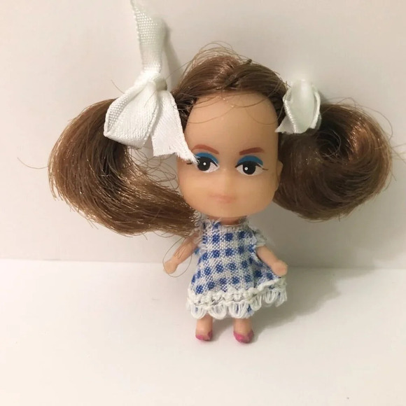 Vintage Liddle Kiddle Clone Doll Necklace Loop 2 Inch Tall - Picture 3 of 11